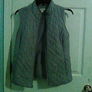 A gray vest